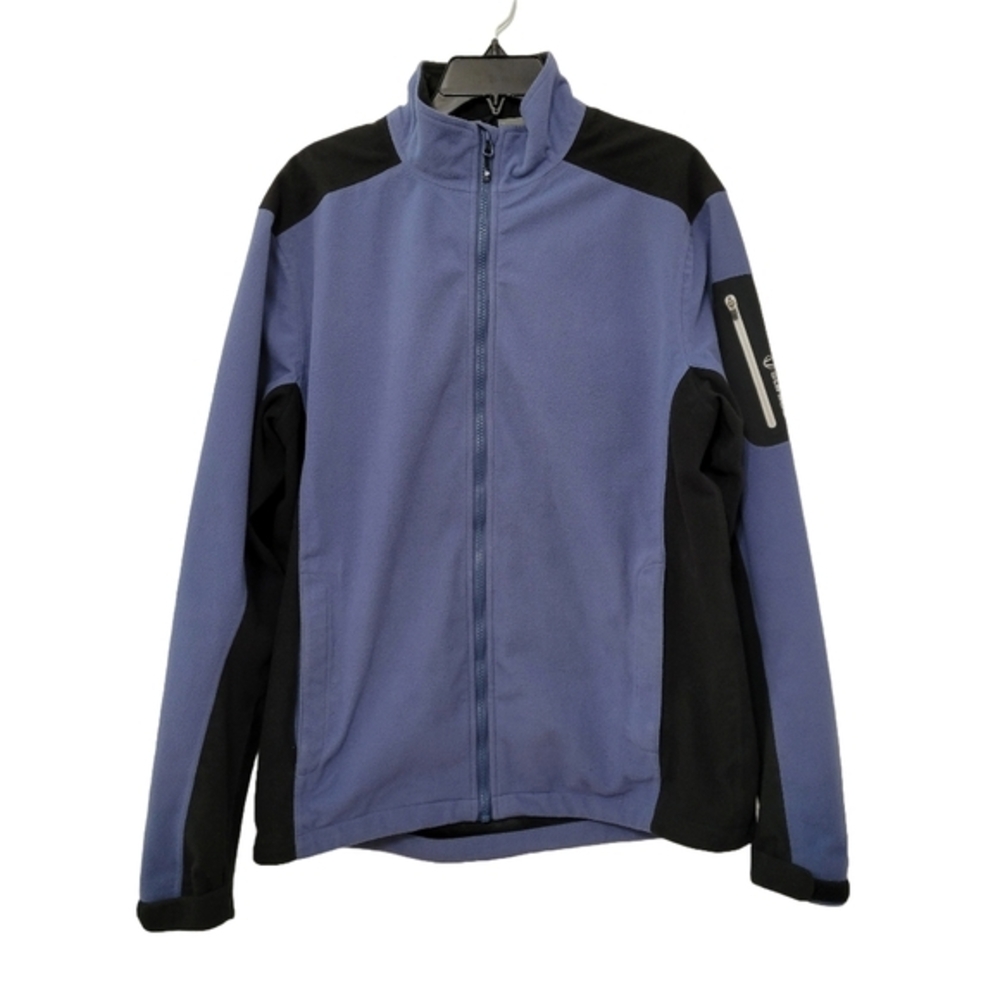 Sunice Men's Performance Jacket Blue Black Size L Waterproof Golf Hiking Camping